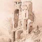 Gravure représentant le château de Bressieux
