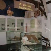 Intérieur du Musée du Trièves à Mens (partie sur le chanvre traditionnel)