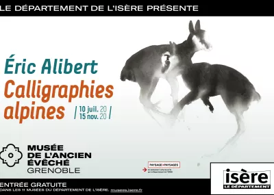 Affiche Éric Alibert. Calligraphies alpines.