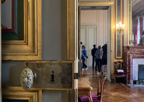 Salon de l'Hôtel des Troupes de montagne, Grenoble © Patrimoine culturel - Département de l'Isère
