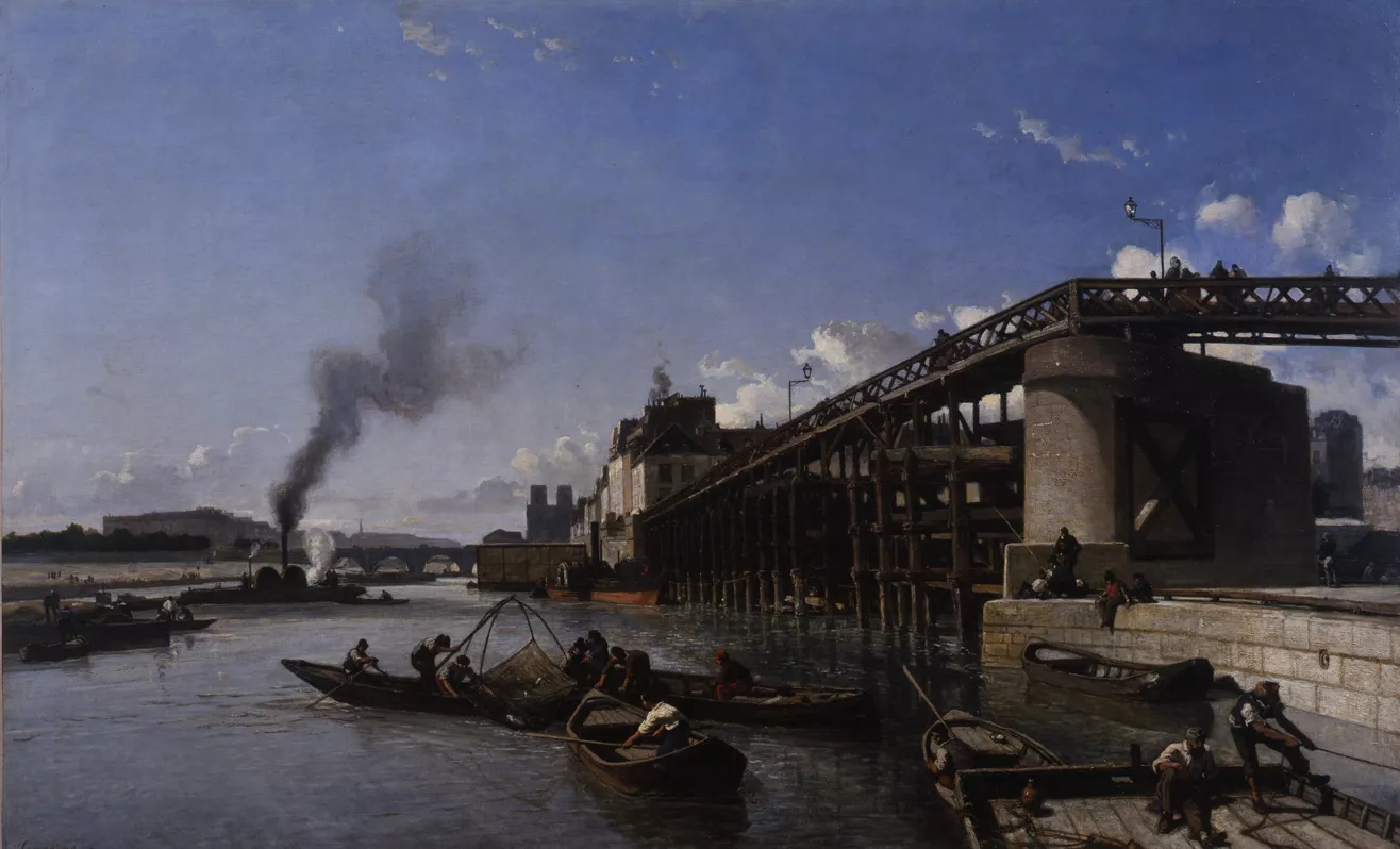 Le Pont de l'Estacade, 1853 Le Pont de l'Estacade, 1853